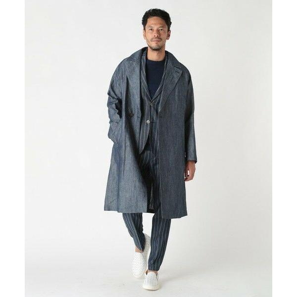 MEN'S BIGI / メンズビギ 【Hevo／イーヴォ】コットンリネンシャンブレースプリングコートの画像