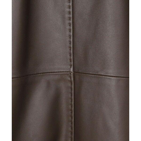 MEN'S BIGI / メンズビギ スタンドカラーシングルライダース シープレザージャケットの画像