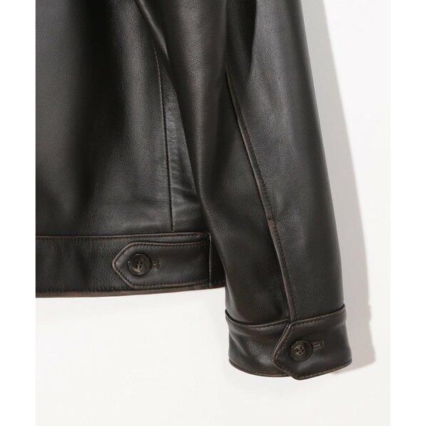 MEN'S BIGI（メンズビギ） スタンドカラーシングルライダース シープ