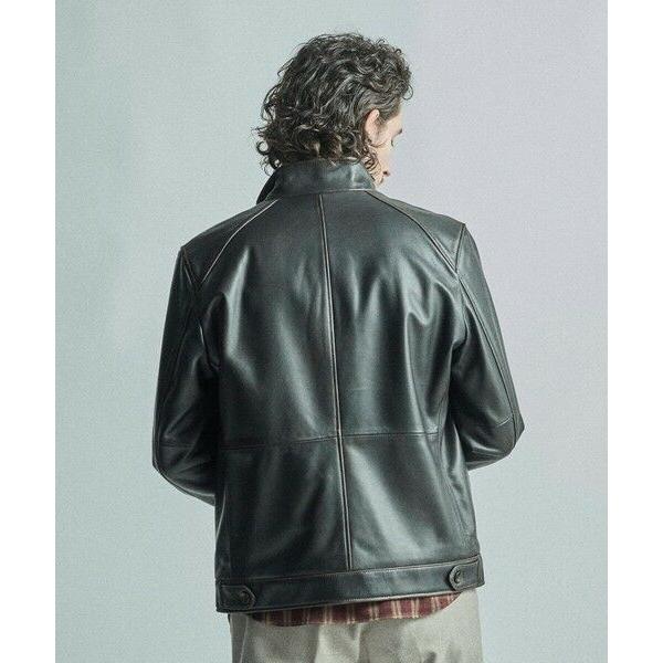 MEN'S BIGI（メンズビギ） スタンドカラーシングルライダース シープ