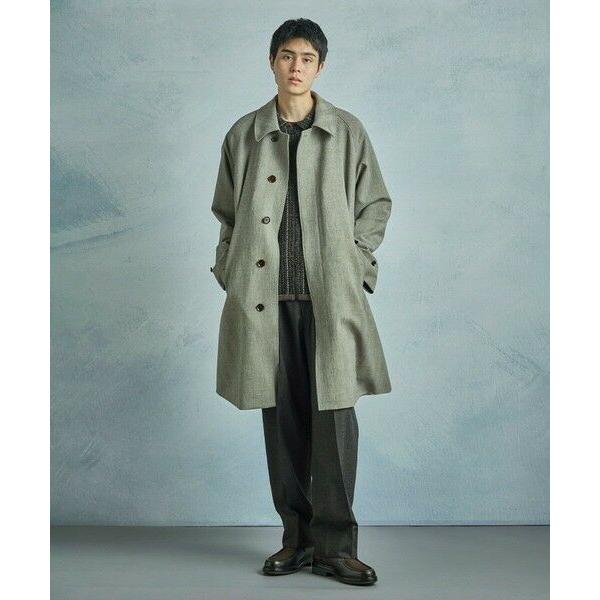 MEN'S BIGI（メンズビギ） ヘリンボーンダブルクロス ステンカラー