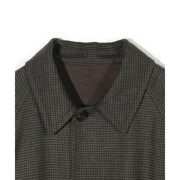 MEN'S BIGI / メンズビギ 【50th Anniv . 中田 慎介】 COTTON TWILL x WOOL HOUND'S TOOTH REVERSIBLE COATの画像