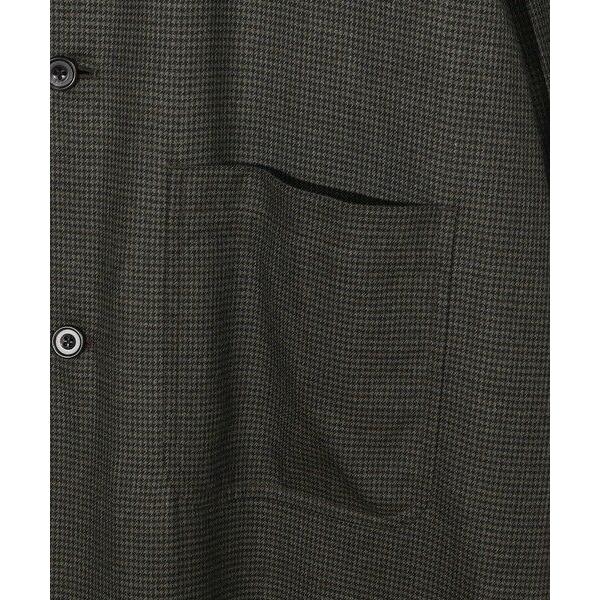 MEN'S BIGI / メンズビギ 【50th Anniv . 中田 慎介】 COTTON TWILL x WOOL HOUND'S TOOTH REVERSIBLE COATの画像