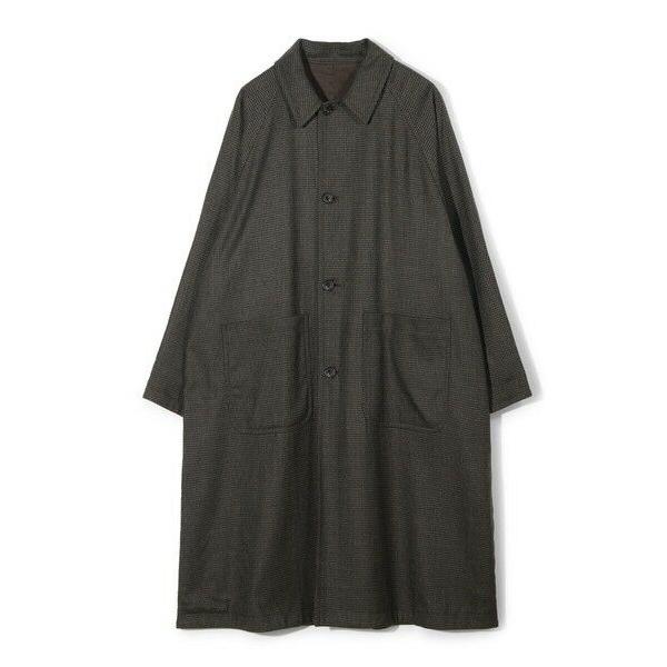 MEN'S BIGI / メンズビギ 【50th Anniv . 中田 慎介】 COTTON TWILL x WOOL HOUND'S TOOTH REVERSIBLE COATの画像