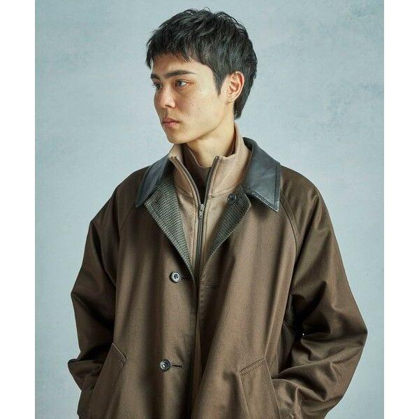 MEN'S BIGI / メンズビギ 【50th Anniv . 中田 慎介】 COTTON TWILL x WOOL HOUND'S TOOTH REVERSIBLE COATの画像