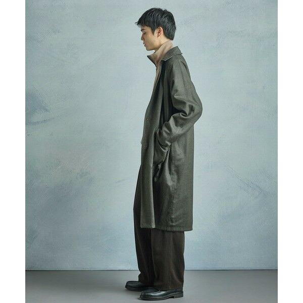 MEN'S BIGI / メンズビギ 【50th Anniv . 中田 慎介】 COTTON TWILL x WOOL HOUND'S TOOTH REVERSIBLE COATの画像