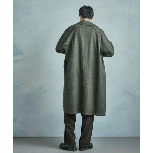 MEN'S BIGI / メンズビギ 【50th Anniv . 中田 慎介】 COTTON TWILL x WOOL HOUND'S TOOTH REVERSIBLE COATの画像