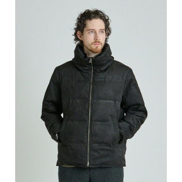 MEN'S BIGI（メンズビギ） スエード調ツイルプリントダウンジャケット