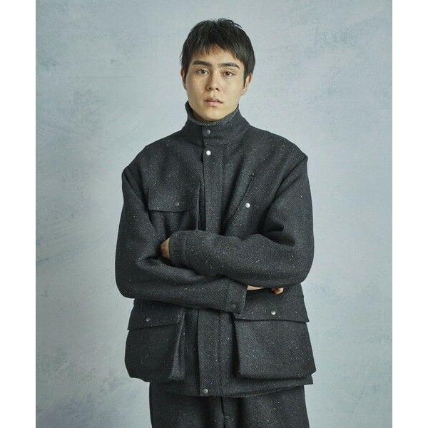 MEN'S BIGI / メンズビギ 【50th Anniv . 菊池武夫】HARRIS TWEED COLOR NEP BLOUSONの画像
