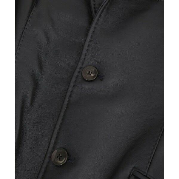 MEN'S BIGI / メンズビギ シープレザーテーラードジャケットの画像