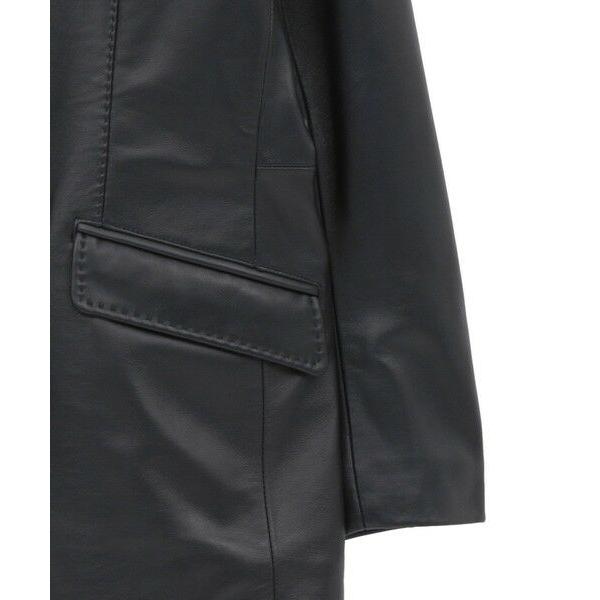 MEN'S BIGI / メンズビギ シープレザーテーラードジャケットの画像