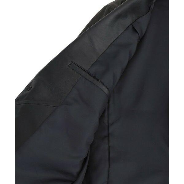 MEN'S BIGI / メンズビギ シープレザーテーラードジャケットの画像