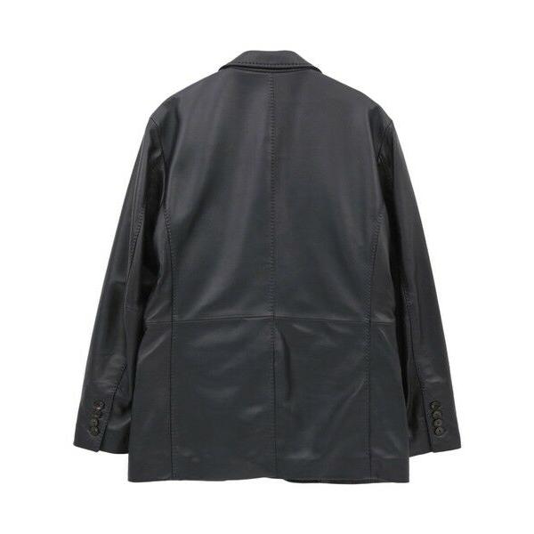 MEN'S BIGI / メンズビギ シープレザーテーラードジャケットの画像
