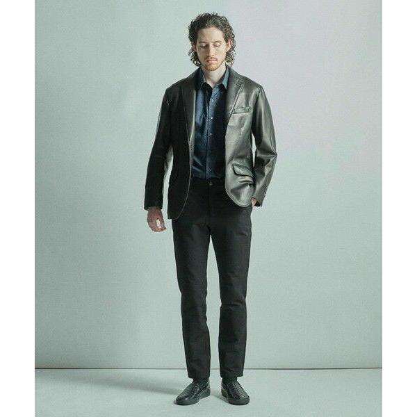 MEN'S BIGI / メンズビギ シープレザーテーラードジャケットの画像