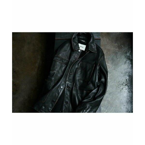 MEN'S BIGI / メンズビギ 【JAGROSE/ジャグロース】別注ラムレザーカバーオールの画像