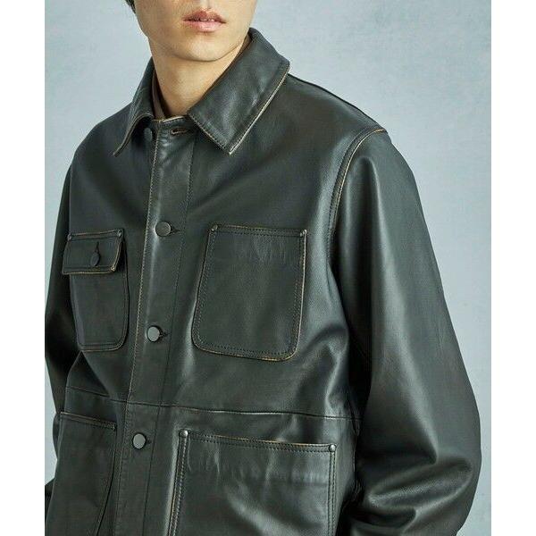 MEN'S BIGI / メンズビギ 【JAGROSE/ジャグロース】別注ラムレザーカバーオールの画像