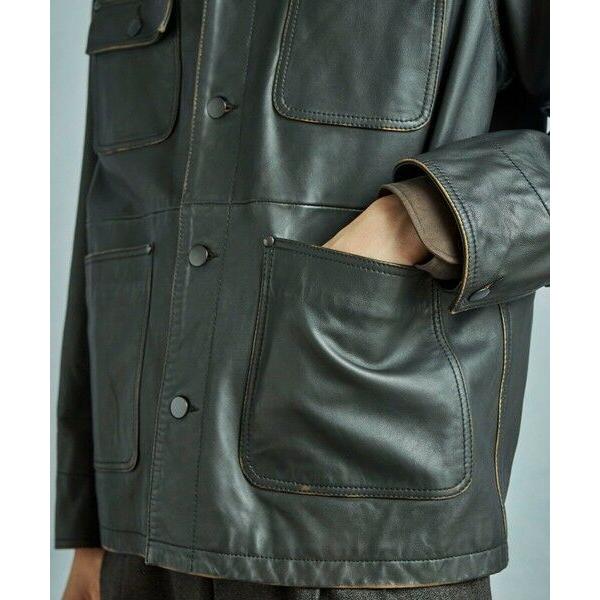 MEN'S BIGI / メンズビギ 【JAGROSE/ジャグロース】別注ラムレザーカバーオールの画像