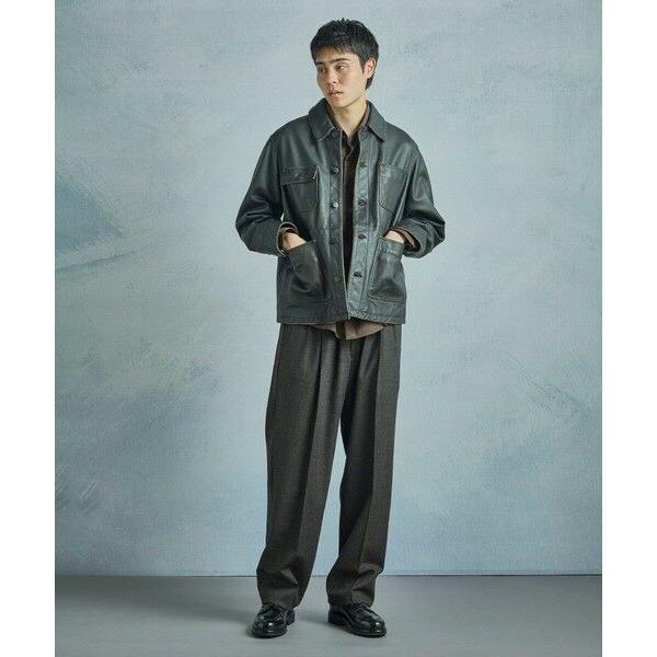 MEN'S BIGI / メンズビギ 【JAGROSE/ジャグロース】別注ラムレザーカバーオールの画像