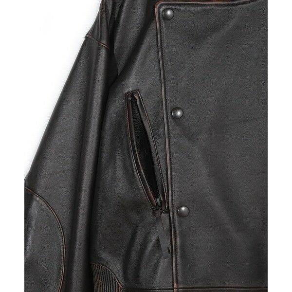 MEN'S BIGI / メンズビギ 【50th Anniv . 菊池武夫】AGED SHEEPSKIN LEATHER JACKETの画像