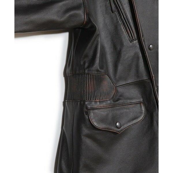 MEN'S BIGI / メンズビギ 【50th Anniv . 菊池武夫】AGED SHEEPSKIN LEATHER JACKETの画像