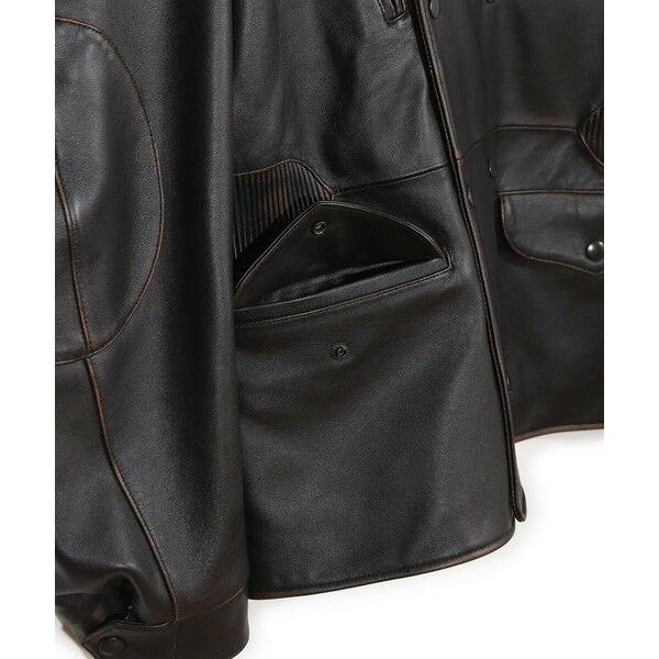 MEN'S BIGI / メンズビギ 【50th Anniv . 菊池武夫】AGED SHEEPSKIN LEATHER JACKETの画像
