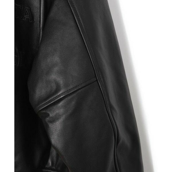 MEN'S BIGI / メンズビギ 【50th Anniv . 中田 慎介】 SHEEP LEATHER STADIUM JAMPERの画像