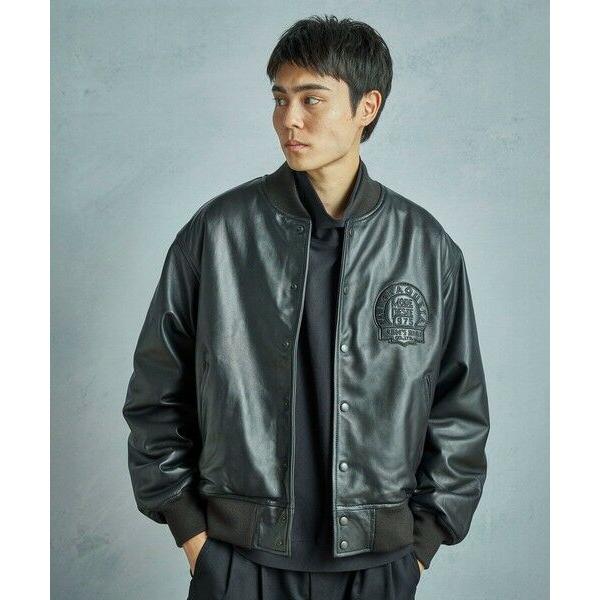 MEN'S BIGI / メンズビギ 【50th Anniv . 中田 慎介】 SHEEP LEATHER STADIUM JAMPERの画像