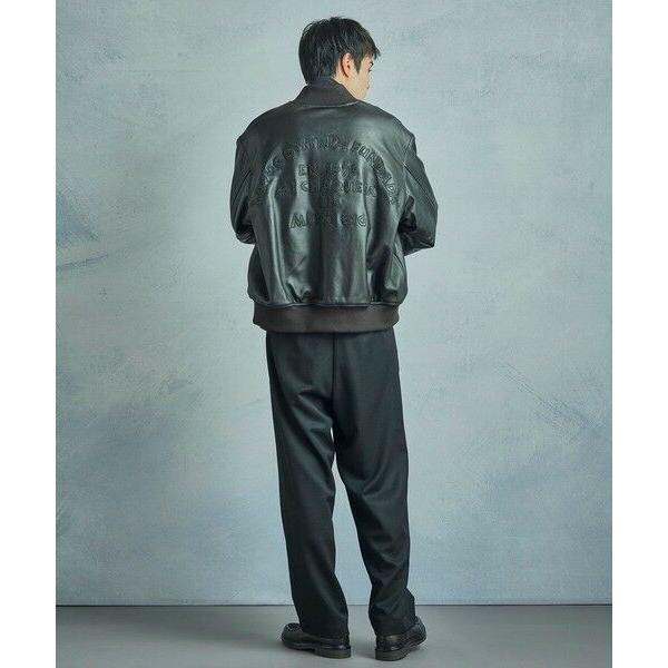 MEN'S BIGI / メンズビギ 【50th Anniv . 中田 慎介】 SHEEP LEATHER STADIUM JAMPERの画像