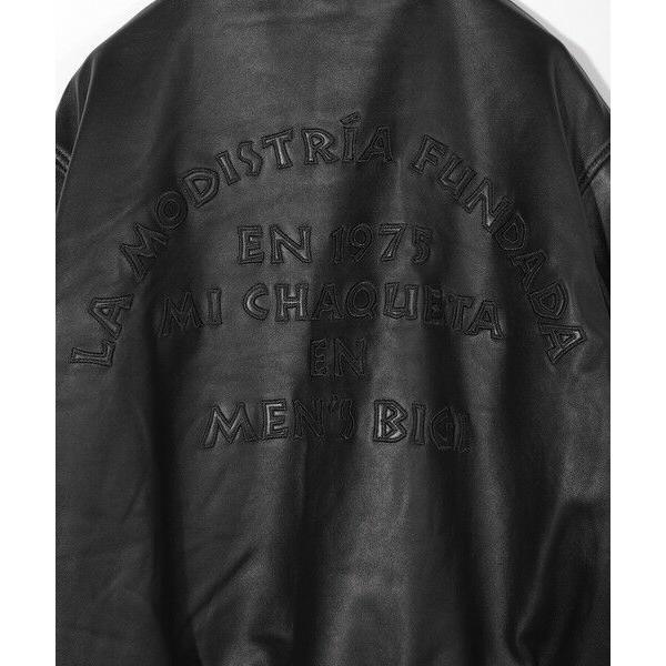 MEN'S BIGI / メンズビギ 【50th Anniv . 中田 慎介】 SHEEP LEATHER STADIUM JAMPERの画像