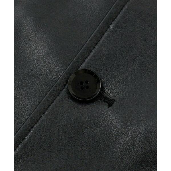 MEN'S BIGI / メンズビギ ライトラムレザー カバーオールブルゾンの画像