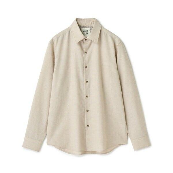 MEN’S BIGI / メンズビギ トリアセリネン調ストレッチ カジュアルシャツ＜接触冷感/UVカット/ストレッチ/防シワ/EASY CARE＞
