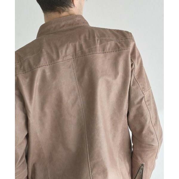 MEN'S BIGI（メンズビギ） ラムベジタブルレザーシングルライダース