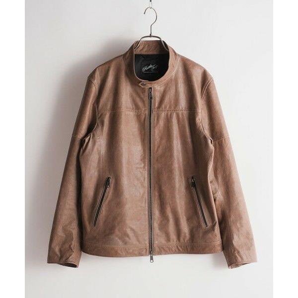 MEN'S BIGI（メンズビギ） ラムベジタブルレザーシングルライダース