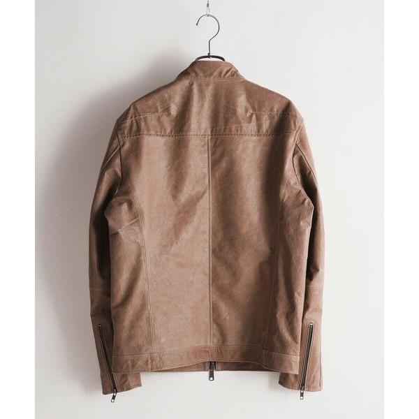 MEN'S BIGI（メンズビギ） ラムベジタブルレザーシングルライダース