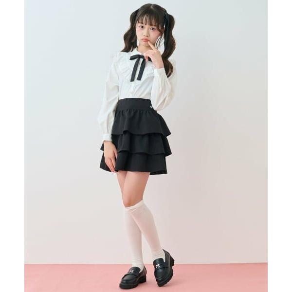 mezzo piano junior / メゾピアノジュニア ロゴ入り立体リボンローファー | mezzo piano Junior | 16
