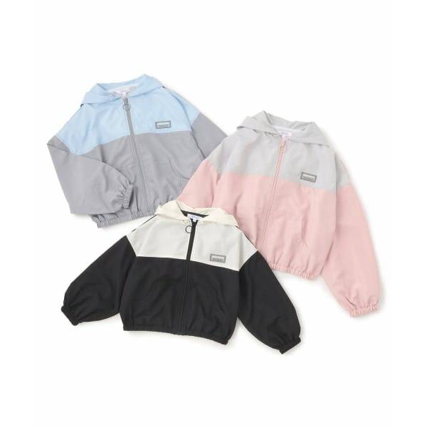 り－★新品 ピンクラテ★ライン切り替えブルゾン 160 PINK-latte（ピンクラテ） PINK-latte / ピンク ラテ 【別注】フード