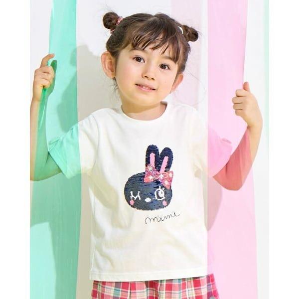 KP KP / ケーピー mimiちゃん スパンコール刺しゅう Tシャツ