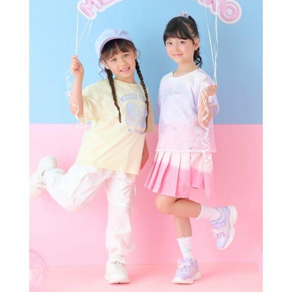 mezzo piano / メゾピアノ スパンコールナンバリング 半袖Tシャツ