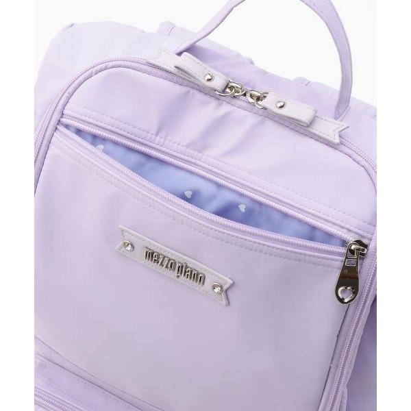 mezzo piano / メゾピアノ ポーチ付ロゴリボンリュック容量約24L