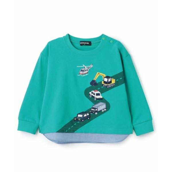 kladskap（クレードスコープ） 乗り物と道路長袖Tシャツ【速乾