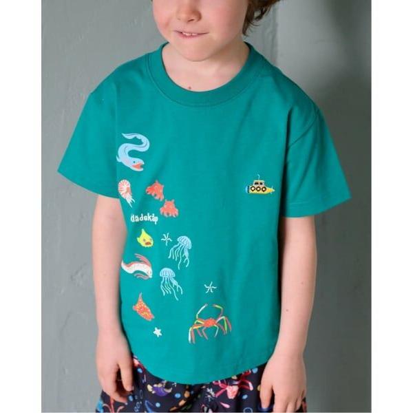 kladskap（クレードスコープ） 蓄光深海魚刺しゅう半袖Tシャツ