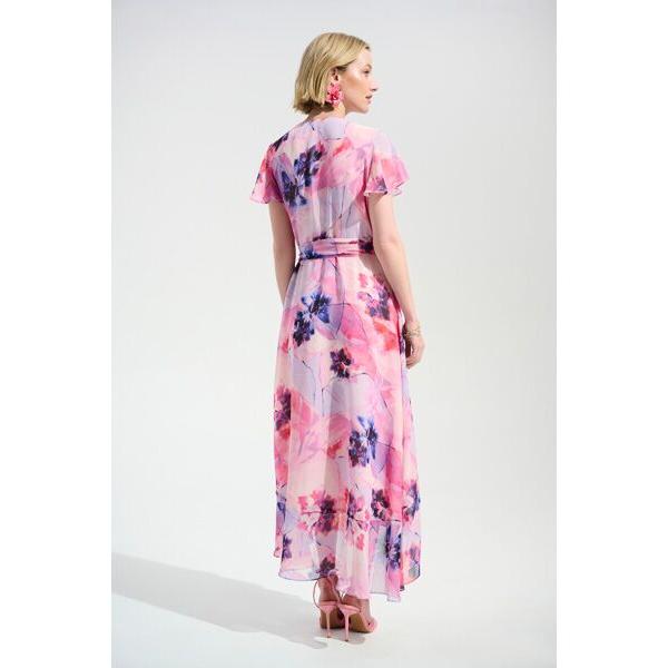 Joseph Ribkoff / ジョセフリブコフ Pink Flower Dress_3