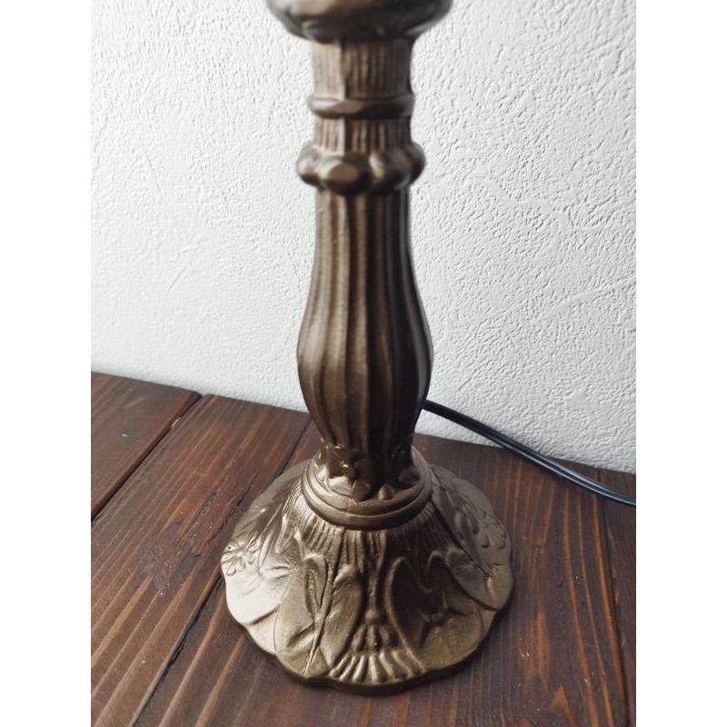 最安値挑戦中☆ステンドグラス専用ランプベース ブラウン フロア