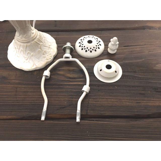 最安値挑戦中★ステンドグラス専用ランプベース　アンティークホワイト　004W　フロアスタンドタイプ　テーブルランプ　シェード用フレーム |  | 03