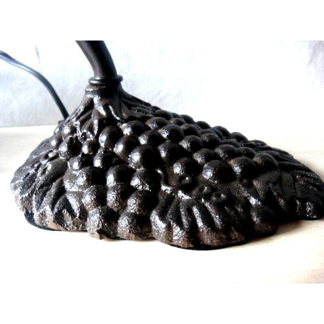 最安値挑戦中★H30cm　ステンドグラス専用吊り型ランプベースE12グレープ　022　卓上照明フロアスタンドタイプテーブルランプシェード用フレーム葡萄ブドウ |  | 02