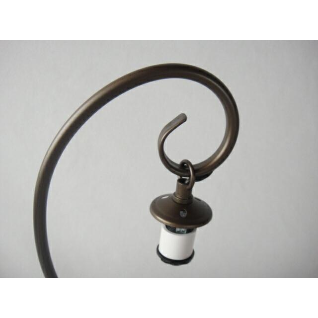 LED電球付き★ステンド制作にオススメ♪ステンドグラス専用吊りS型ランプベースE12　テーブルランプ　卓上タイプ |  | 02