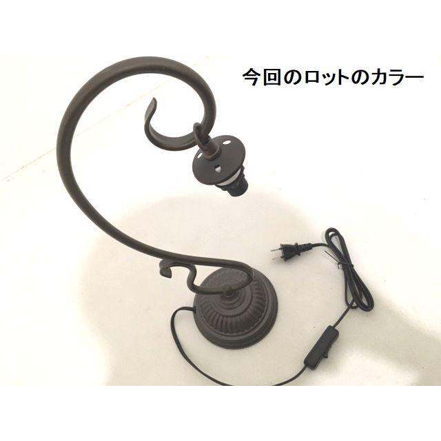 LED電球付き★ステンド制作にオススメ♪ステンドグラス専用吊りS型ランプベースE12　テーブルランプ　卓上タイプ |  | 06