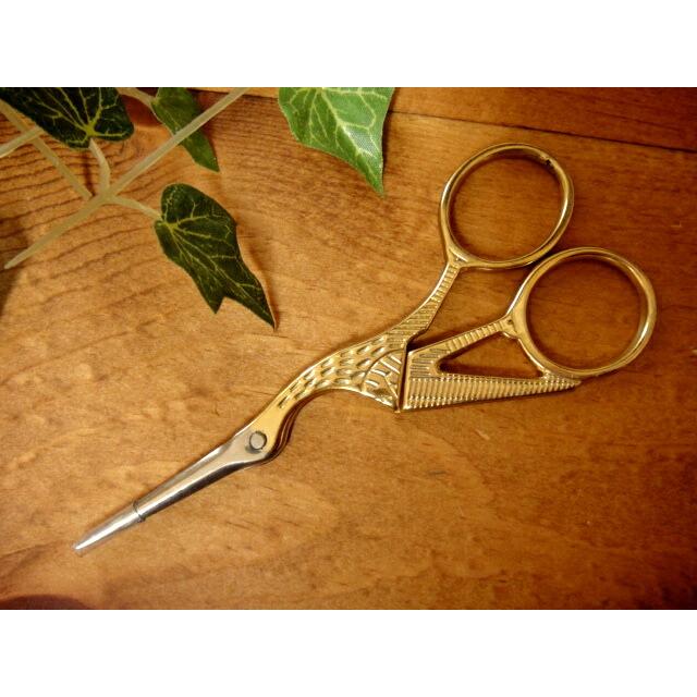 ★デザインシザーno,3　鳥GD　ナチュラルフレンチアンティーク系バード　糸切バサミ鋏ハサミ雑貨通販【RCP】 | 