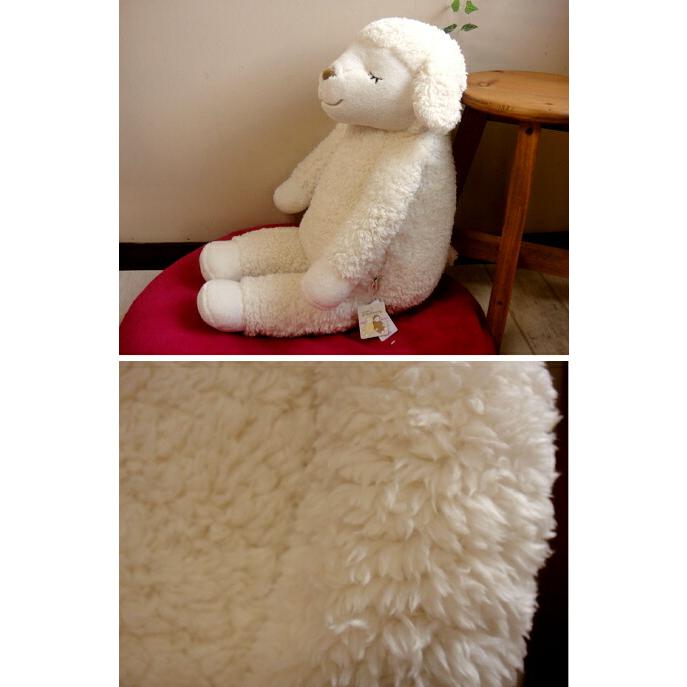 ★ふわふわあったかひつじのメイプル抱き枕アイボリーL/ヒツジのぬいぐるみ　プレゼントギフト出産祝いにオススメ♪雑貨通販【RCP】 |  | 02