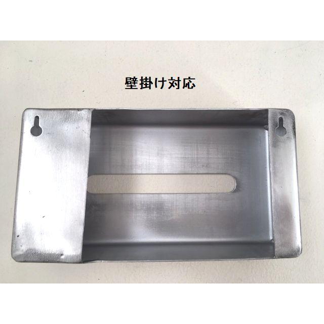 シャビーなALUMINIUMティッシュケース　matte　インダストリアル　シルバー古銀　男前　モダンミッドセンチュリー　ティッシュボックス |  | 03